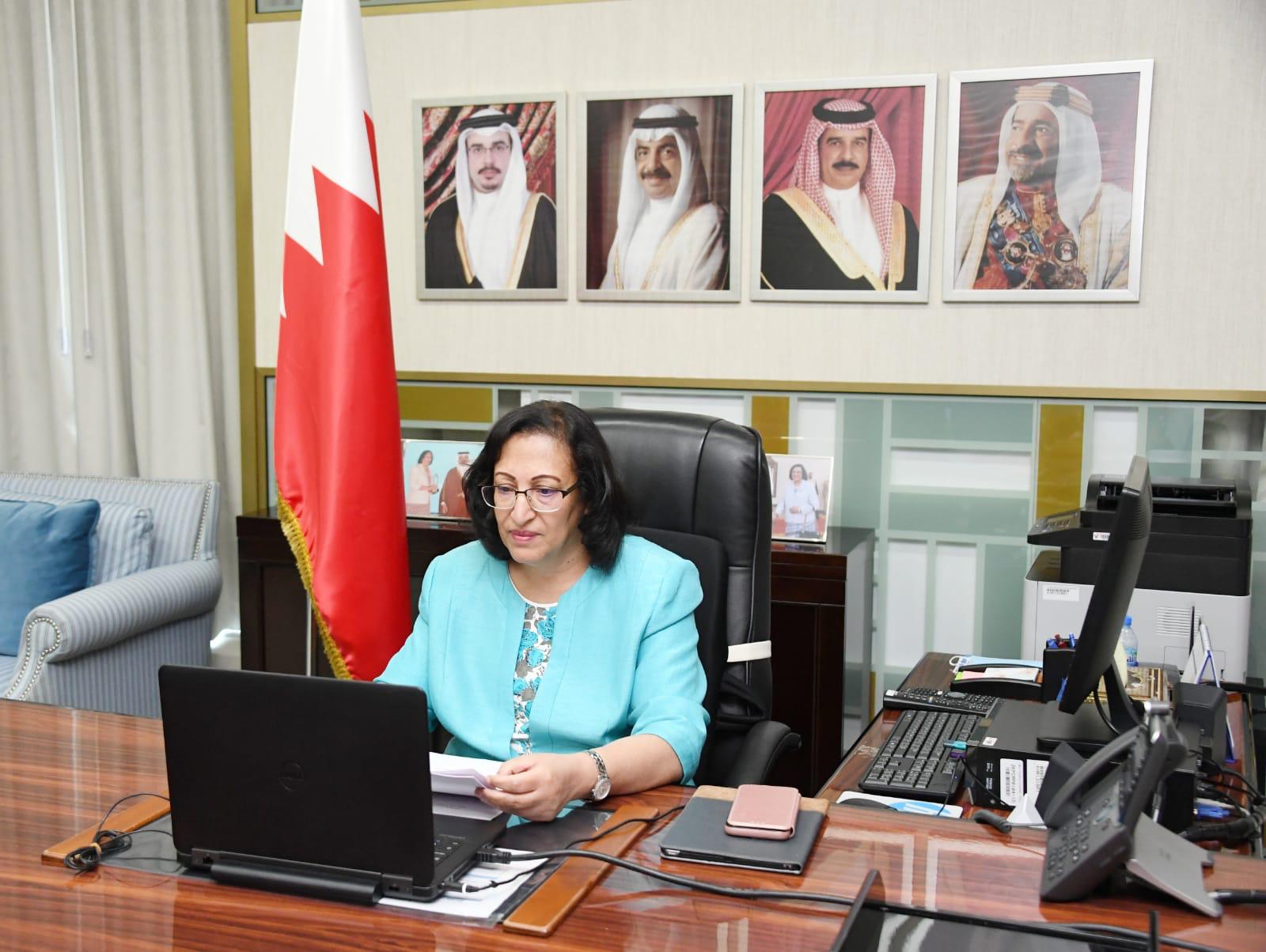 وزيرة الصحة تشارك في أعمال الدورة العادية الـ (55) لمجلس وزراء الصحة العرب ومكتبه التنفيذي الذي عقد افتراضيا عبر تقنية الاتصال المرئي