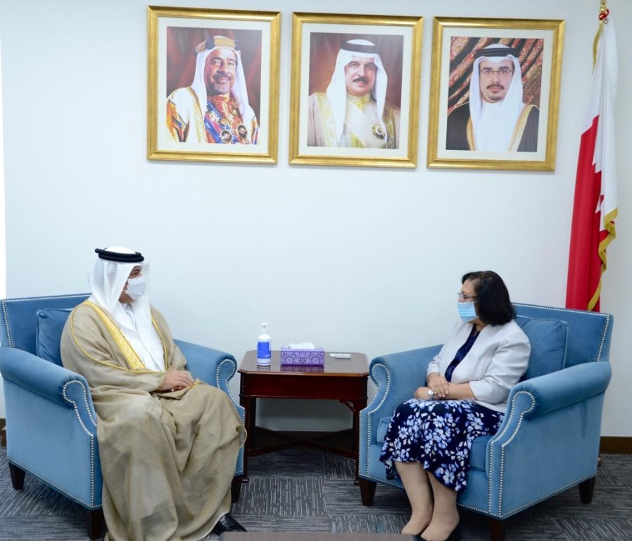 سعادة وزيرة الصحة تستقبل سفير مملكة البحرين لدى مملكة بلجيكا بمناسبة تعيينه