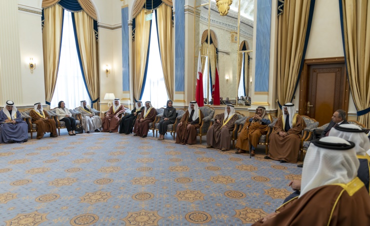 HRH the Crown Prince receives the Speaker of the Council of Representatives and the Shura Council Chairman 