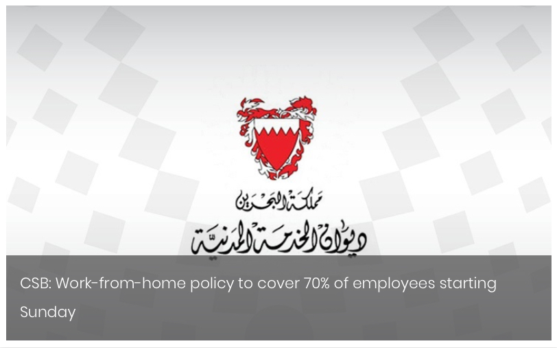 CSB: Work-from-home policy to cover 70% of employees starting Sunday