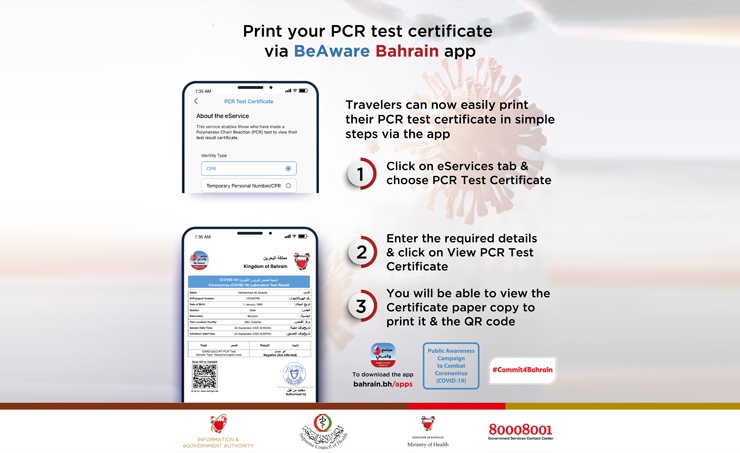 BeAware App to offer coronavirus PCR test certificate service