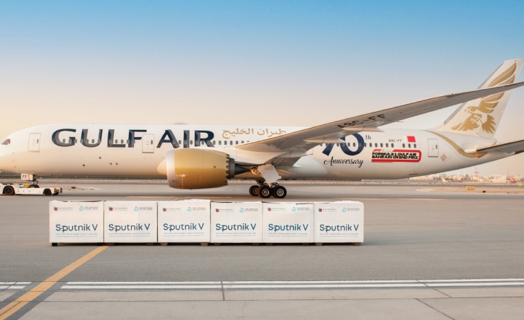 Gulf Air delivers 400,000 vaccines from China, Russia