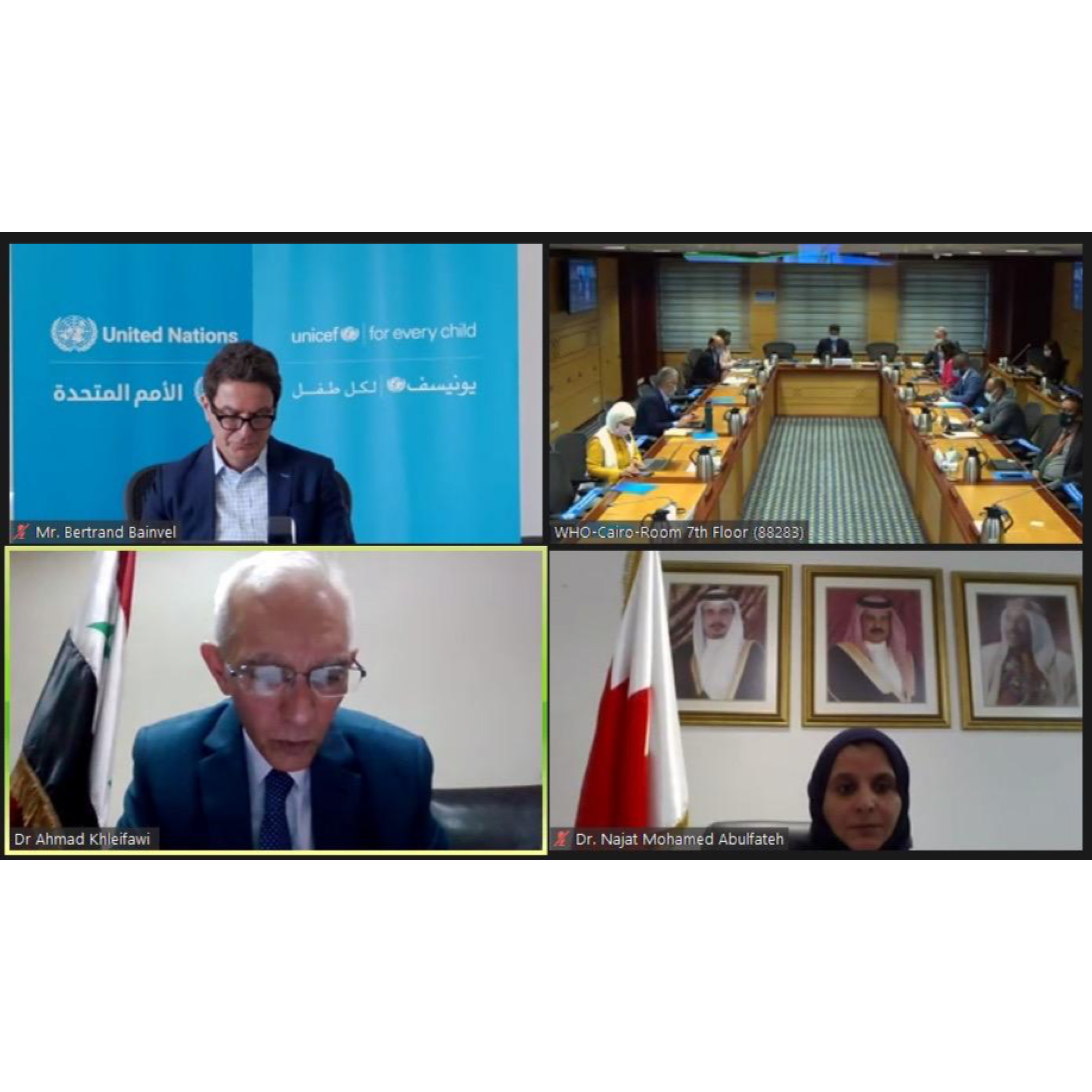 البحرين تشارك في اجتماع (WHO) لإقليم شرق المتوسط لإطلاق التقرير الإقليمي حول أهداف وغايات التنمية المستدامة المتعلقة بالصحة
